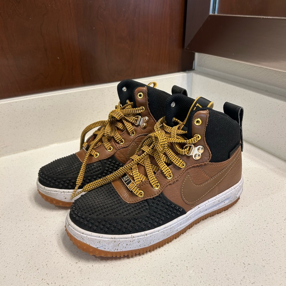 Kids Black and Brown Sneakers